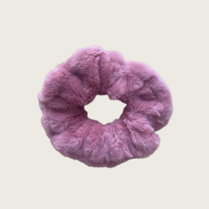 Roze scrunchie voor in het haar