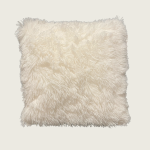 Fluffy sierkussen wit